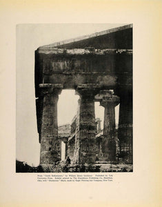 1913 Print Greek Temple Columns William Henry Goodyear ORIGINAL HISTORIC GAC1