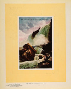 1913 Print Cave of the Winds Rock of Ages Niagara Falls - ORIGINAL GAC1