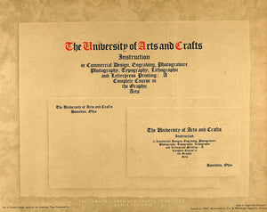 1913 Print Graphic Arts Letterhead Business Card Sample - ORIGINAL GAC1