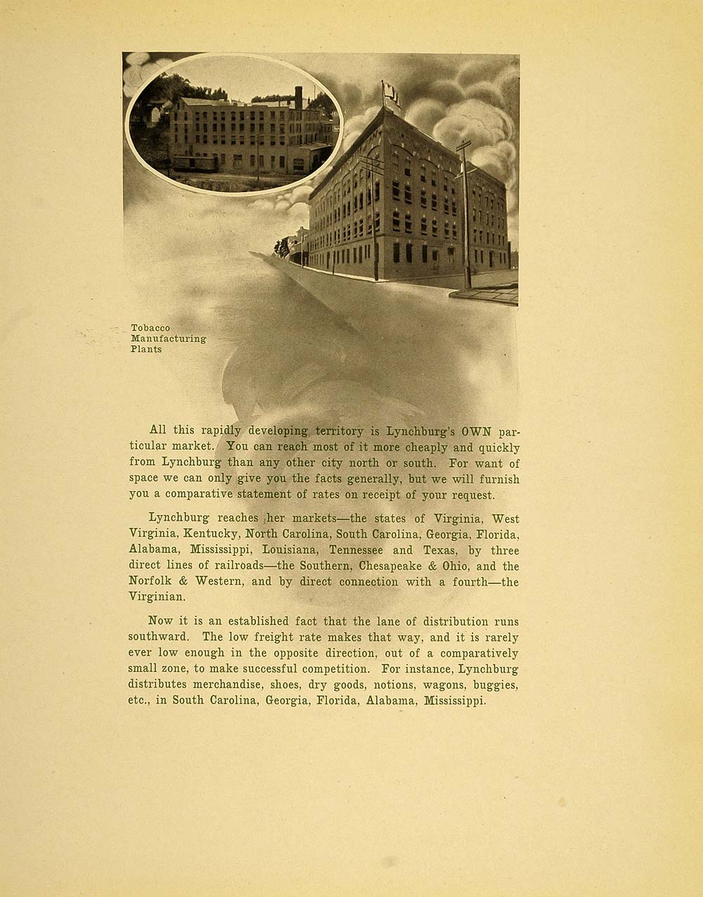 1913 Article Lynchburg Virginia Tobacco Shoe Factory - ORIGINAL GAC1