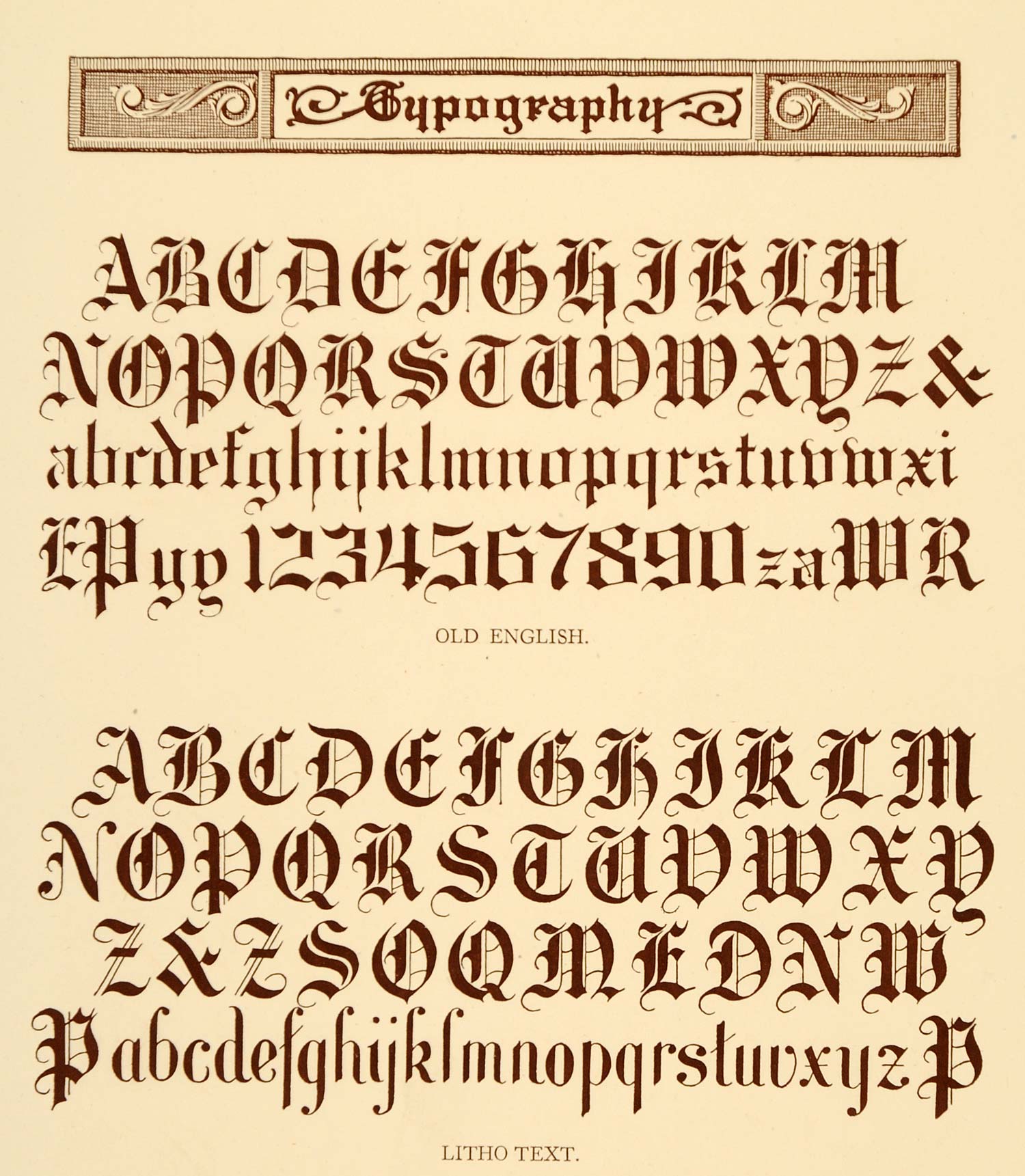 Old English Text Alphabet