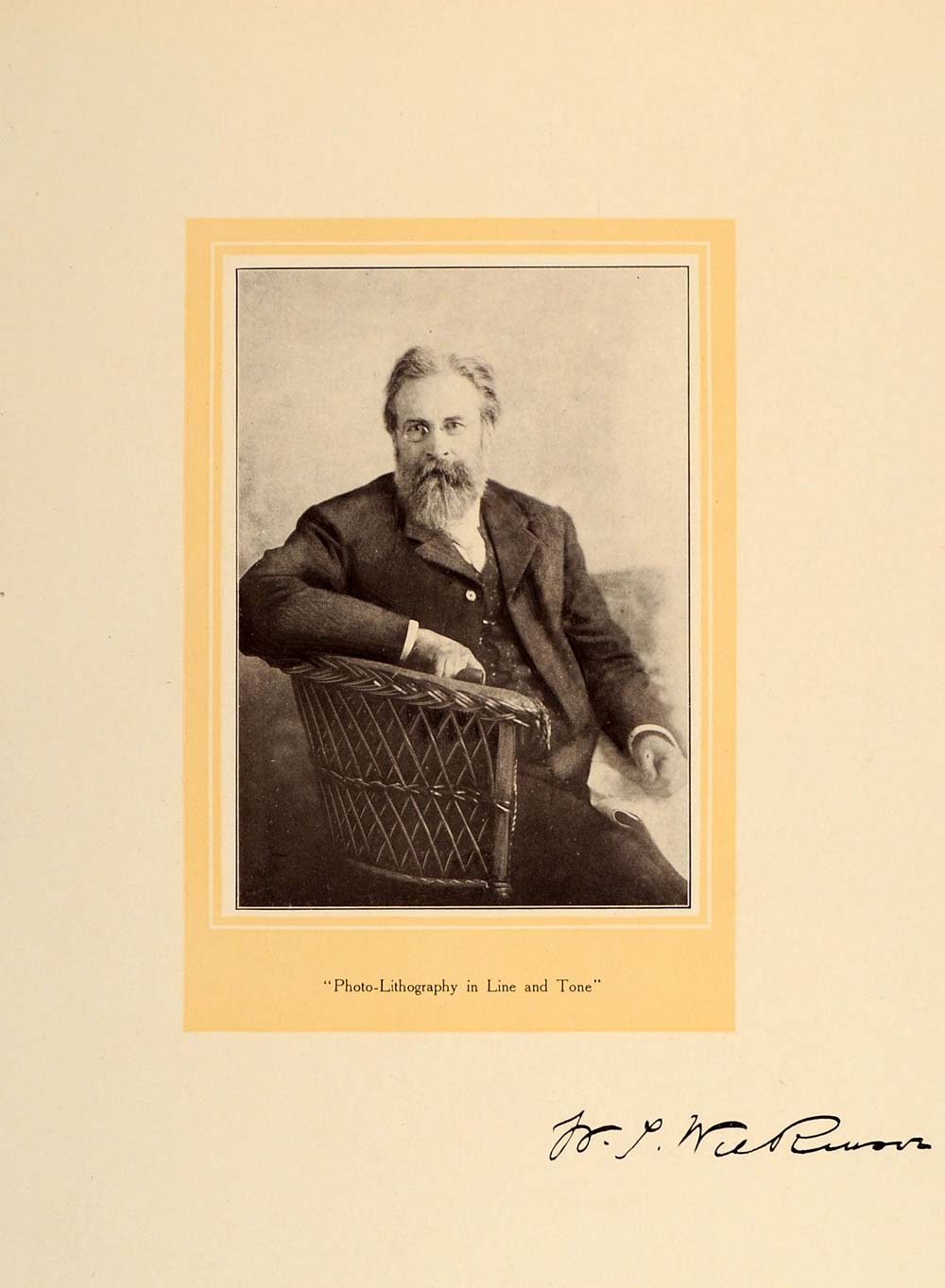 1907 W. T. Wilkinson Portrait London Printing Print - ORIGINAL HISTORIC GAC2