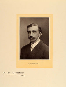1907 A. C. Austin Portrait New York City Printing Print ORIGINAL HISTORIC GAC2