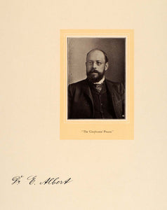 1907 Dr E Albert Portrait Berlin Germany Printing Print ORIGINAL HISTORIC GAC2