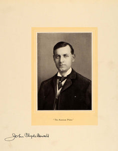 1907 John Clyde Oswald Portrait American Printing Print ORIGINAL HISTORIC GAC2