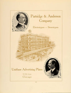 1907 Ad C.S. Partridge J. O. Anderson Building Chicago - ORIGINAL GAC2