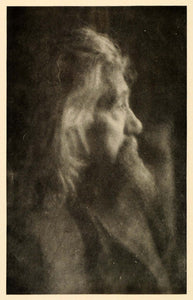 1908 Old Man Beard Mustache Portrait Halftone Print - ORIGINAL HISTORIC GAC3