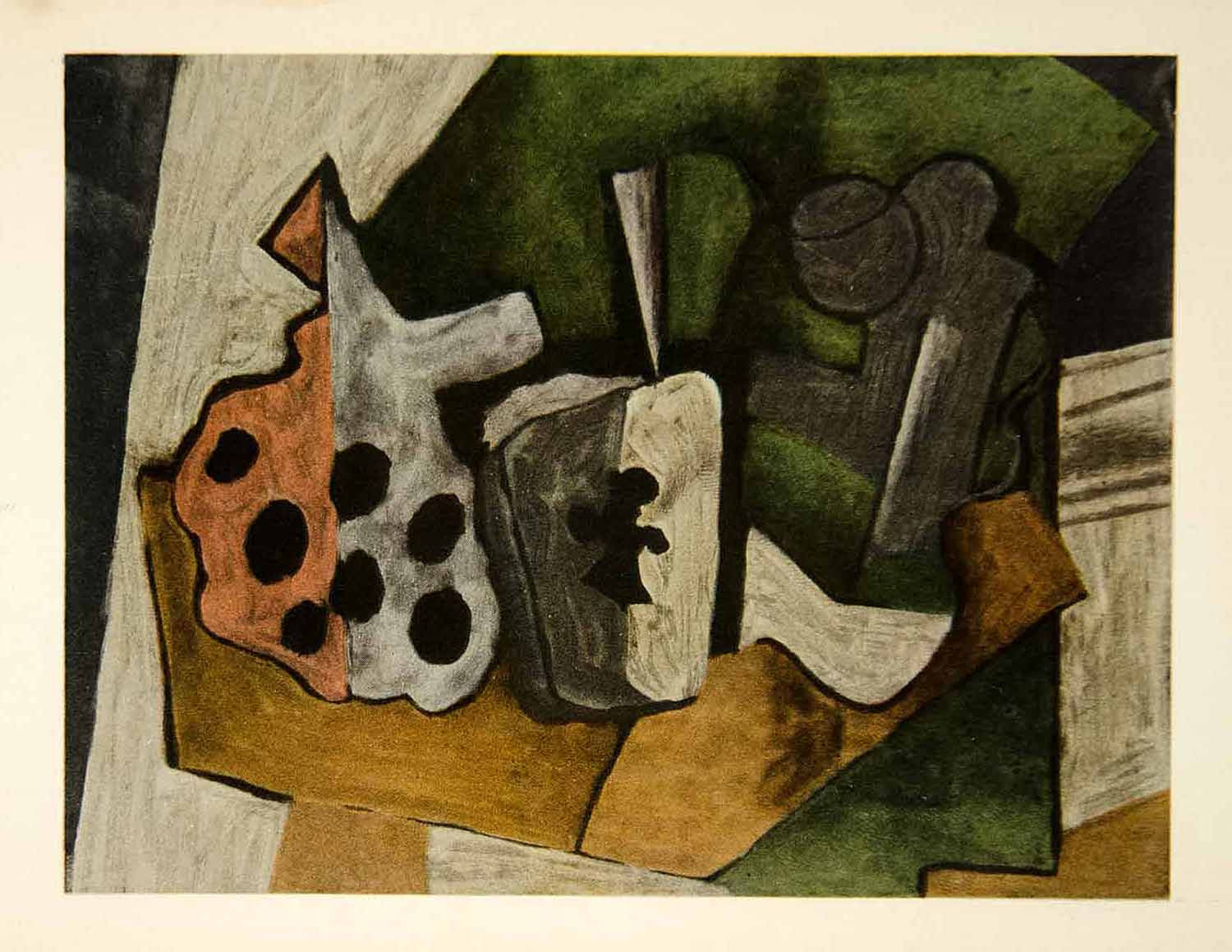1949 Photolithograph Georges Braque As de Trefle Ace of Clubs Abstract Art GBL1 - Period Paper
