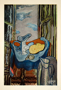 1949 Photolithograph Georges Braque Art Table de Toilette Abstract Modern GBL1