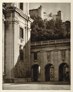 1928 Festung Hohensalzburg Castle Salzburg Austria - ORIGINAL PHOTOGRAVURE GER1