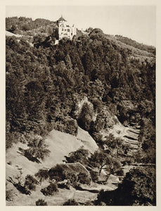 1928 Wildberg Castle Muhlviertel Austria Photogravure - ORIGINAL GER1