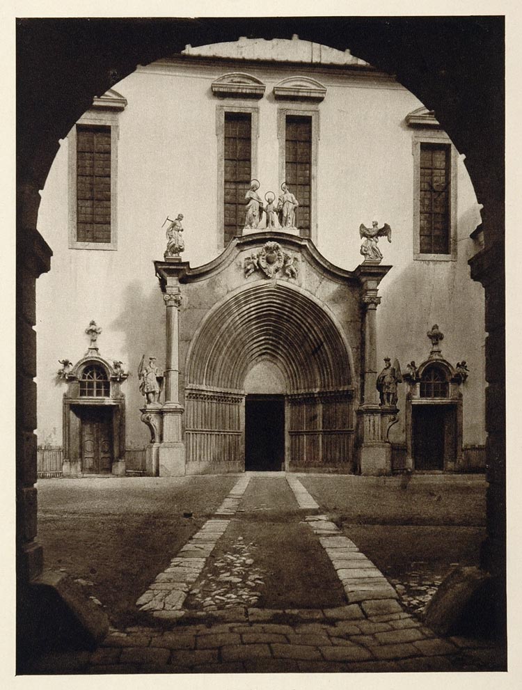 1928 Door Portal Cistercian Abbey Lilienfeld Austria - ORIGINAL GER1