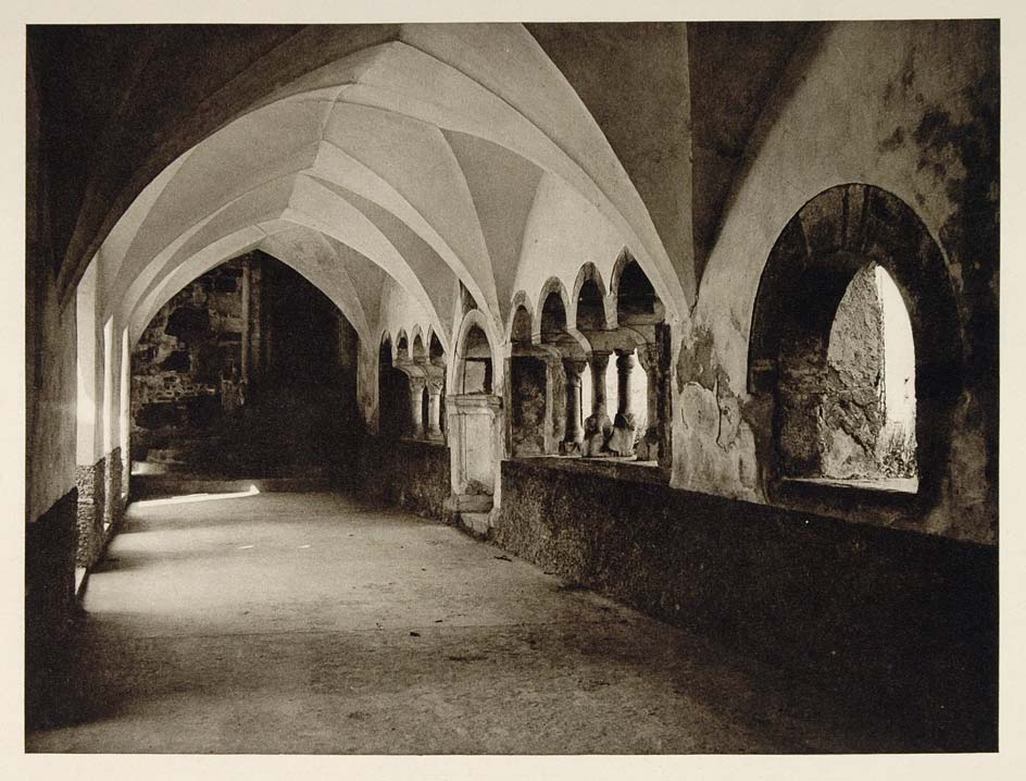 1928 Cloister Millstatt Carinthia Austria Architecture - ORIGINAL GER1