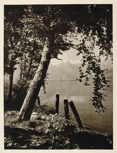 1928 Lake Zell Zeller See Kitzsteinhorn Austrian Alps - ORIGINAL GER1