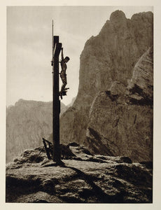 1928 Shrine Stripsenjoch Mountain Wilder Kaiser Austria - ORIGINAL GER1