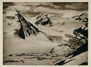 1928 Brunswick Hut Mittelberg Glacier Wildspitz Alps - ORIGINAL GER1