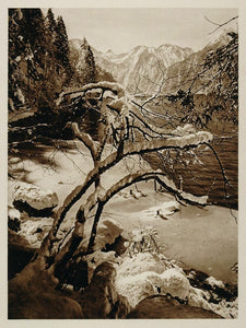 1925 Konigssee Lake Berchtesgaden Bavarian Alps Germany - ORIGINAL GER2
