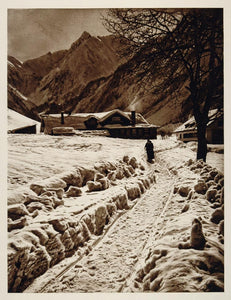1925 Spielmannsau Trettachspitze Allgau Oberstorf Alps - ORIGINAL GER2
