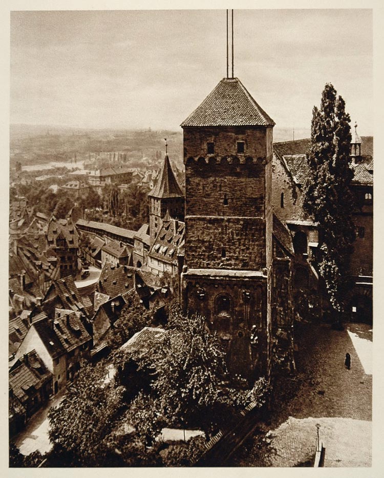 1925 Panorama Nuremberg Germany Kurt Hielscher RARE Deutschland L'allemange GER2