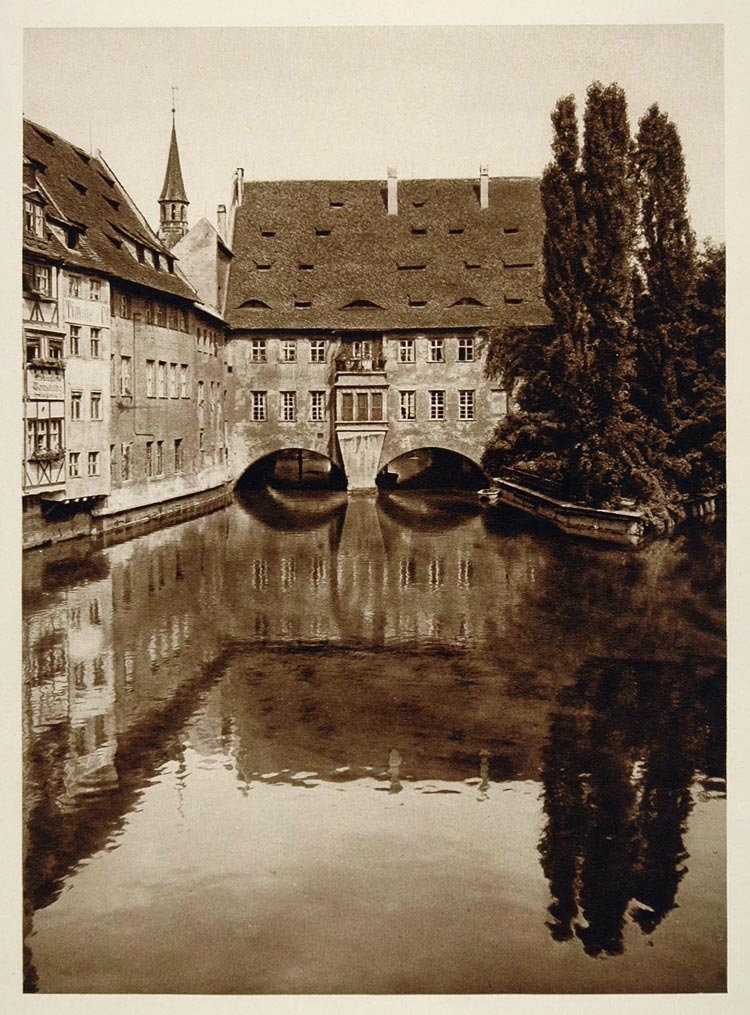 1925 Geistspital Holy Spirit Hospital Nuremberg Germany - ORIGINAL GER2