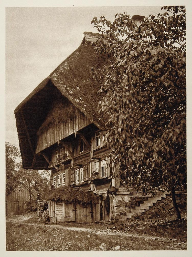 1925 Black Forest House Gutachtal Schwarzwald Germany - ORIGINAL GER2