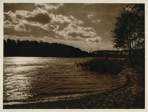 1925 Schlachtensee Lake Berlin Germany Kurt Hielscher - ORIGINAL GER2