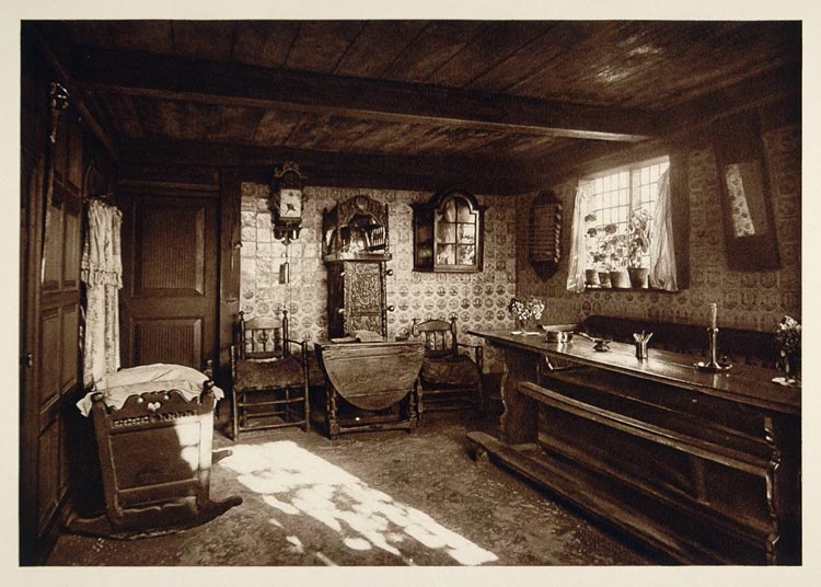 1925 Cradle Room Bauernhaus Farmhouse Meldorf Germany - ORIGINAL GER2