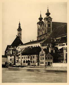 1934 Steyr Enns Austria Baroque St Michael's Church - ORIGINAL PHOTOGRAVURE GER4
