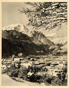 1934 Bad Reichenhall Bavaria Germany Chiemgauer Alps - ORIGINAL GER4