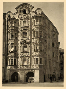 1934 Innsbruck Helblinghaus Tyrol Austria Rococo Stucco - ORIGINAL GER4