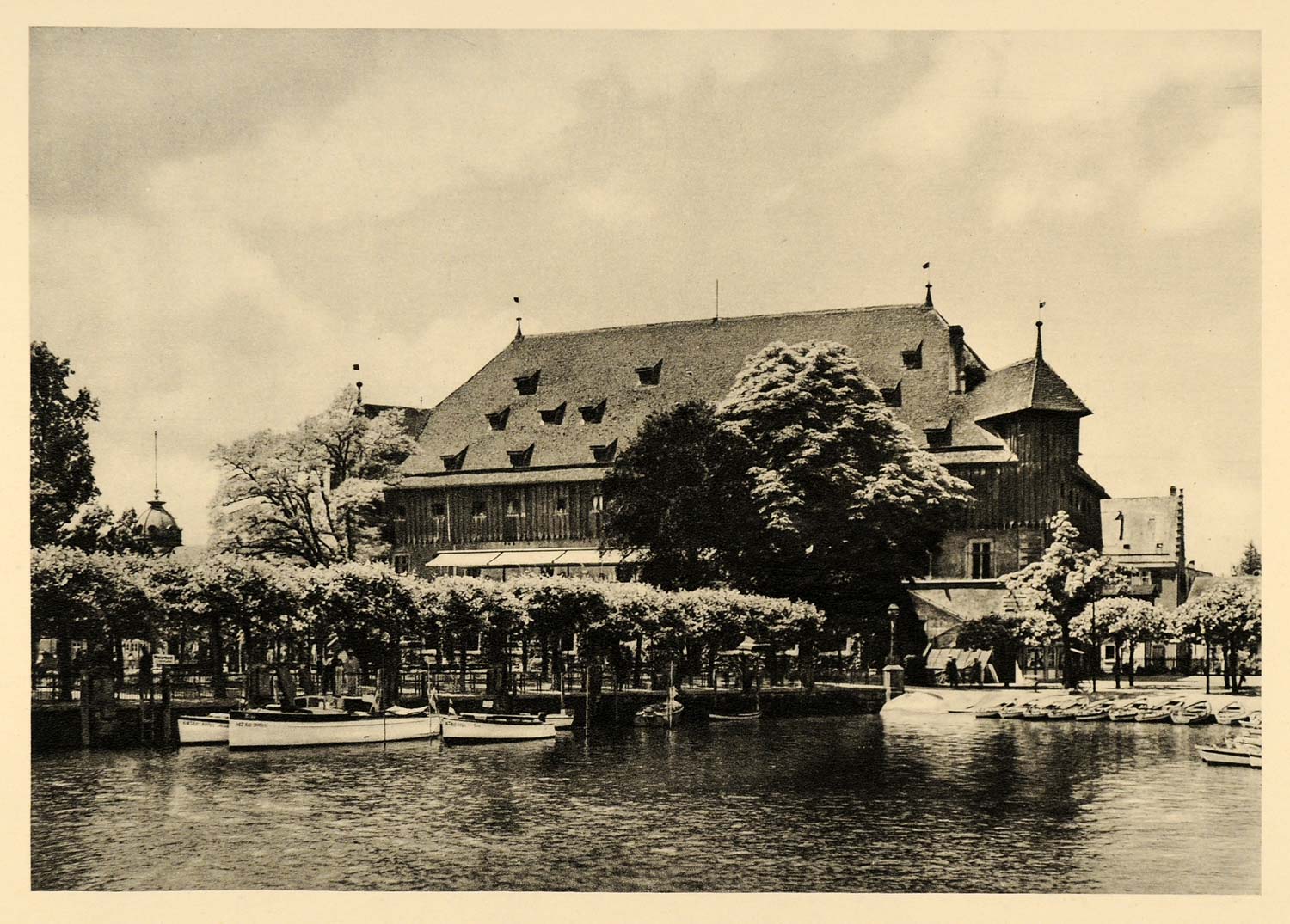 1934 Constance Lake Council Building Germany Konstanz - ORIGINAL GER4