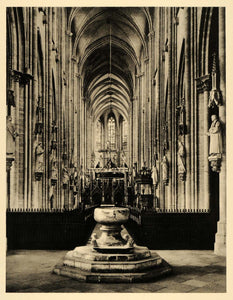 1934 Halberstadt Cathedral St Stephen Germany Bissinger - ORIGINAL GER4