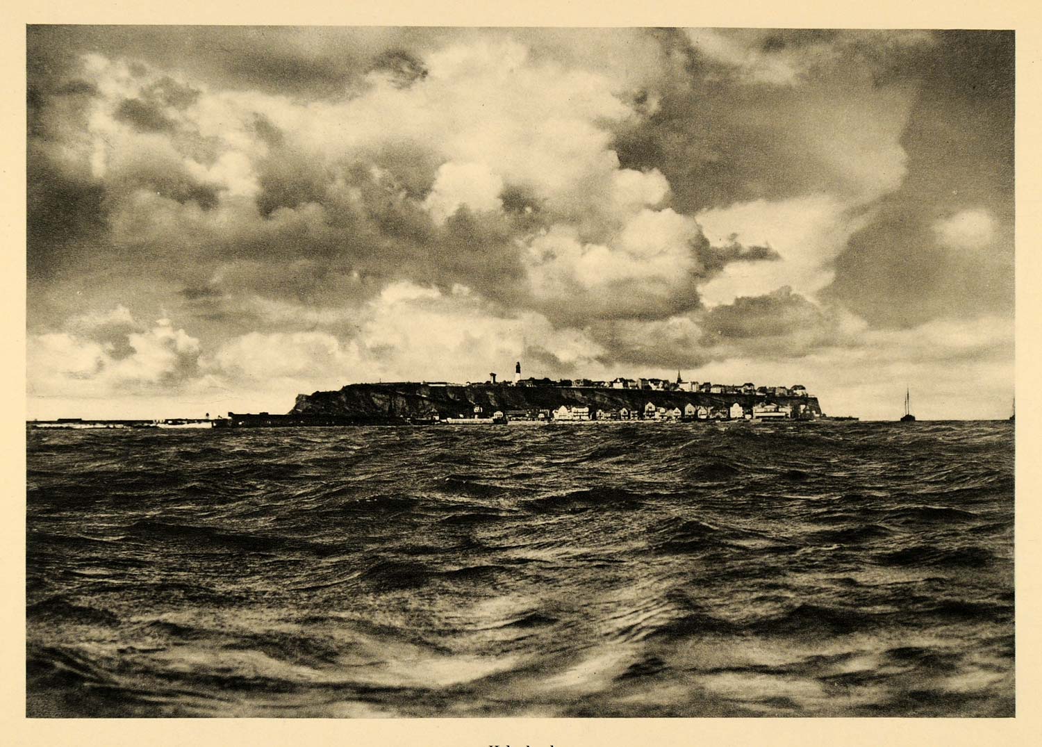 1934 Helgoland Archipelago Germany North Sea Island - ORIGINAL PHOTOGRAVURE GER4