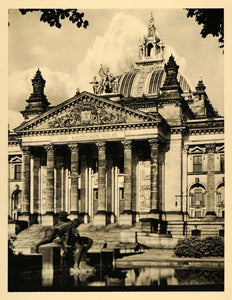 1934 Reichstag Berlin Parliament Norman Foster Weimar - ORIGINAL GER4 - Period Paper
