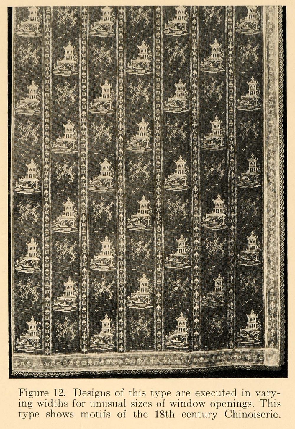 1918 Print Motifs 18th Century Chinoiserie Designs Deco - ORIGINAL GF1