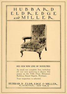 1918 Ad Hubbard Eldredge Miller Furniture Chair Design - ORIGINAL GF1