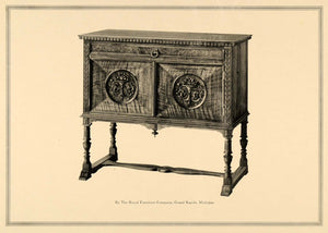 1918 Ad Royal Furniture Woodwork Cabinet Grand Rapids - ORIGINAL ADVERTISING GF1