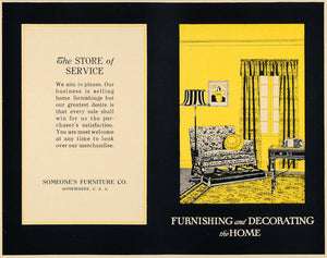 1919 Ad Someone's Furniture Mock Decor Advertisement - ORIGINAL ADVERTISING GF1