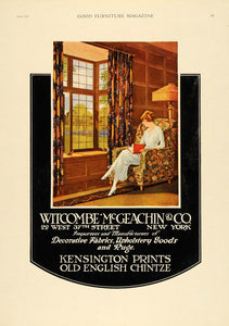 1919 Ad Witcombe McGeachin Decor Artist E. S. Gifford - ORIGINAL ADVERTISING GF1