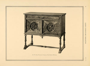 1918 Ad Chest Table The Royal Furniture Company Cabinet - ORIGINAL GF1