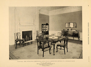 1919 Print Chippendale Georgian Room M. L. Nelson - ORIGINAL HISTORIC IMAGE GF2