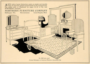 1918 Ad Northern Furniture Bedroom Suite Sheyboygan WI - ORIGINAL GF2