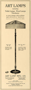 1919 Ad Art Lamp Manufacturing Floor Lamps Torcheres - ORIGINAL ADVERTISING GF2 - Period Paper
