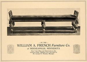 1918 Ad William A French Furniture Co. Home Decoration - ORIGINAL GF2