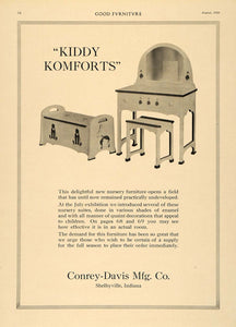 1916 Ad Kiddy Komforts Conrey Davis Manufacturing Co. - ORIGINAL ADVERTISING GF3