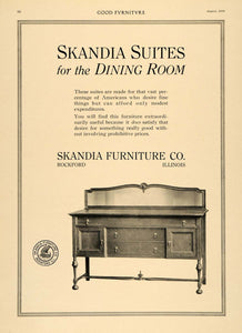 1916 Ad Skandia Furniture Dining Room Buffet Table - ORIGINAL ADVERTISING GF3