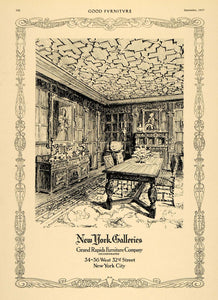 1917 Ad Grand Rapids Furniture Company New York Gallery - ORIGINAL GF3