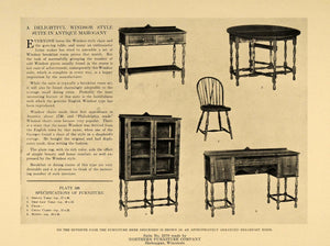 1921 Print Northern Furniture Co Windsor China Closet ORIGINAL HISTORIC GF4