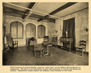 1920 Print Furniture Display Sidney Blumenthal Style - ORIGINAL HISTORIC GF4