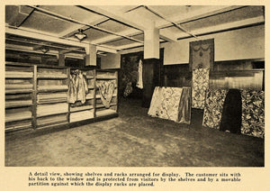 1920 Print Customer Display Room Fabric Stroheim Romann ORIGINAL HISTORIC GF4